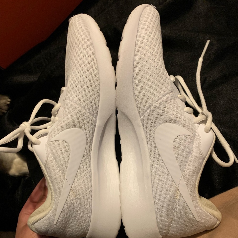 White Nike shoes